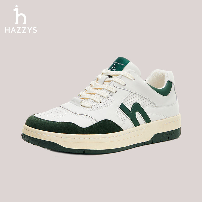 Hazzys哈吉斯秋季男士休闲鞋复古运动板鞋潮流时尚厚底鞋子,淘宝优惠券,粉丝福利购,淘宝优惠卷