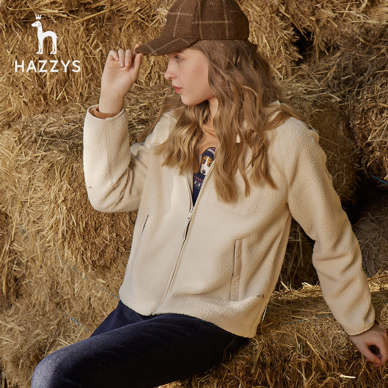 hazzys哈吉斯2021新款女士休闲上衣 hazzys短外套