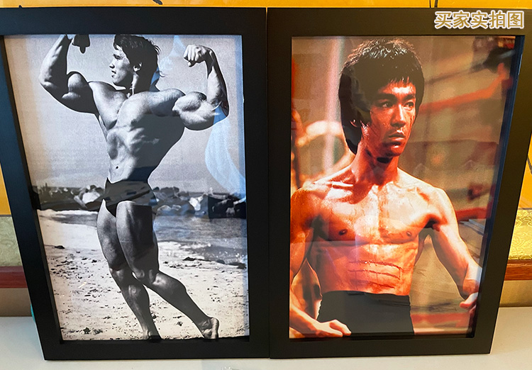 Bruce Lee 李小龙海报截拳道港台武打明星功夫写真健身房装饰挂画