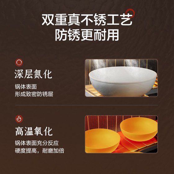 Supor iron pot non-stick mini small pot for one person household small frying pan uncoated flat-bottomed cooking pot non-stick pot