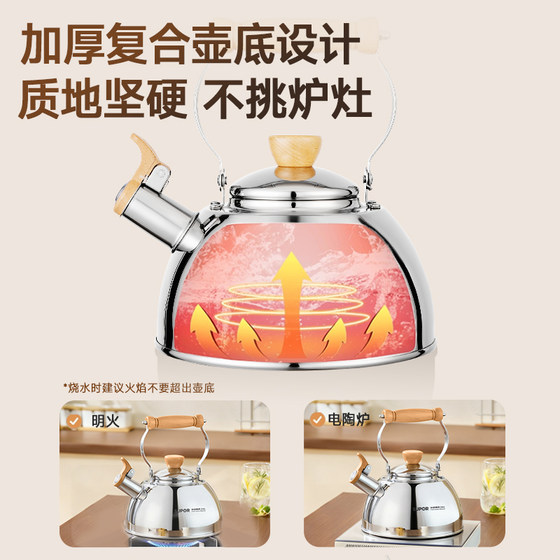 Supor 316L kettle whistles when the water is boiling