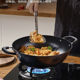 Supor double-ear large iron pot non-stick household old-fashioned cast iron pot uncoated chef pot special frying pan summer
