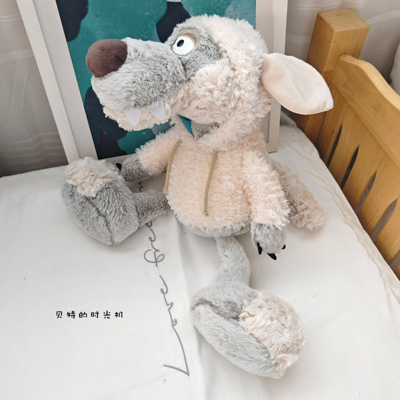 披着羊皮的狼公仔玩偶睡觉抱枕大灰狼毛绒玩具可爱布娃娃女生礼物,淘宝优惠券,粉丝福利购,淘宝优惠卷