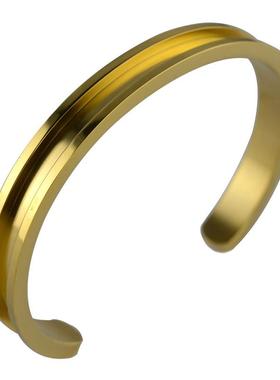 开口手环不锈钢男女通用