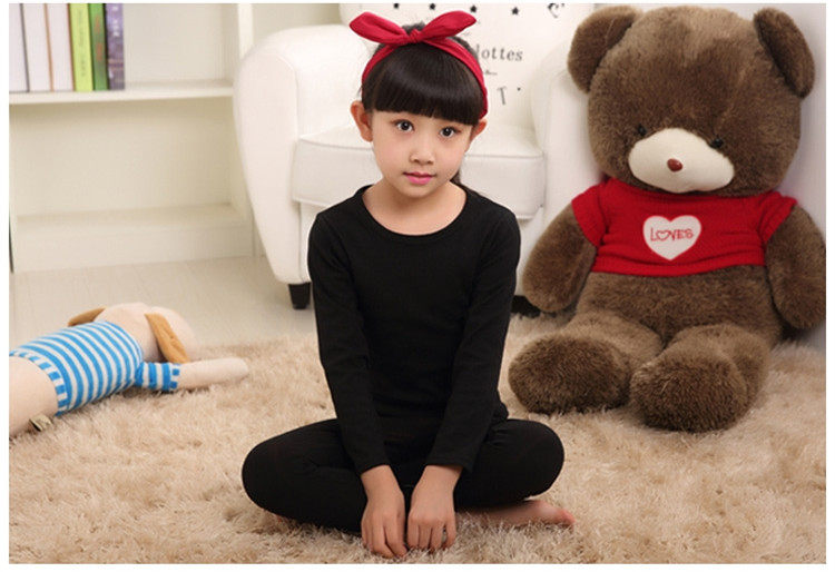 冬男童黑白色纯棉春秋保暖内衣套装女童秋衣秋裤打底睡衣儿童加绒,淘宝优惠券,粉丝福利购,淘宝优惠卷
