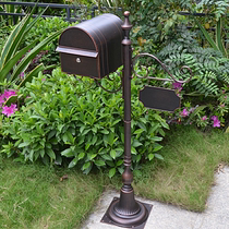 Eurostyle Iron Art Villa Letter Box Letter Box Mailbox Outdoor Rain Proof Inbox Postcard Box Wedding company mailbox