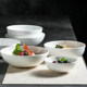 White bone porcelain household dish bowl salad bowl rice bowl shallow bowl