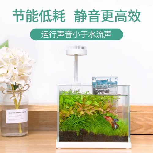 yee小鱼缸过滤器壁挂式过滤水泵制氧一体机小型三合一瀑布式外置-图2