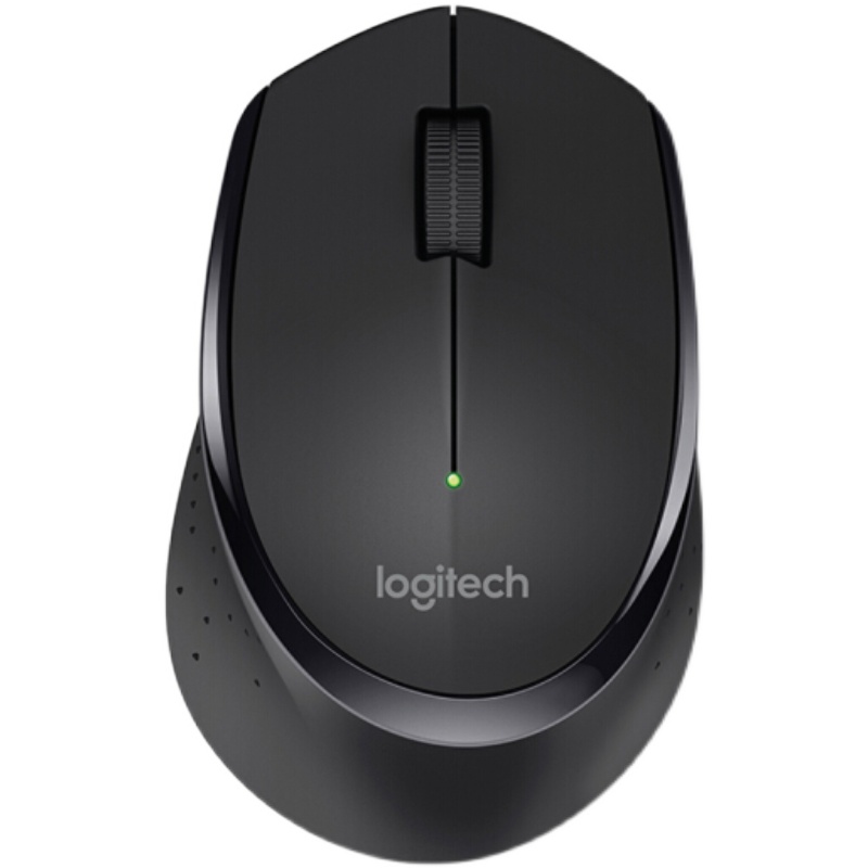 罗技（Logitech）M275(M280) 鼠标无线右手黑色带无线2.4G接收器 - 图0