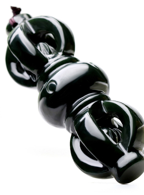 立体精雕乌黑亮泽晃动套珠带响声