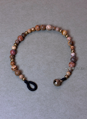 一安Handmade 原创设计手工天然石手链个性简约手链复古中性手链