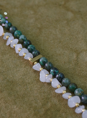 一安手作 这条天然石白水晶编绳有人懂吗？