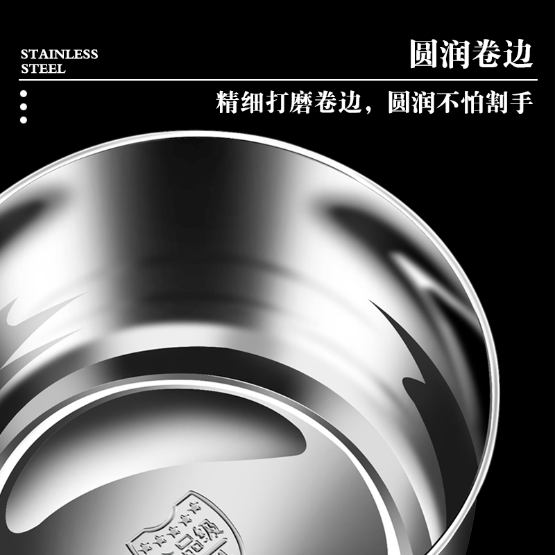 食品级304不锈钢水瓢加厚厨房舀水勺长柄水漂家用大号水勺水舀子 - 图1