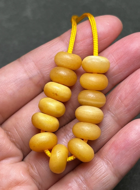 保真风化老料驼骨隔片蜜蜡鸡油黄色垫片隔珠diy手串饰品配件散珠