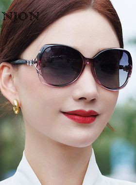 防紫外线时尚女显脸小墨镜高级感