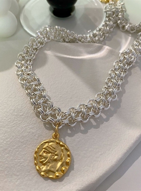 合金锁骨链欧美性冷淡风复项链