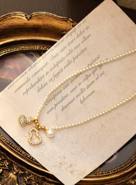 网红同款好事发生项链本命年轻奢小众转运锁骨链日日生花葫芦