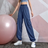 的确奇 Летние трендовые штаны для отдыха, свободный крой, высокая талия, для бега, по фигуре