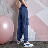 的确奇 Летние трендовые штаны для отдыха, свободный крой, высокая талия, для бега, по фигуре