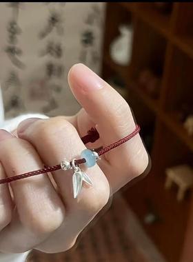 饰品手绳礼物锦鲤鱼跃龙门考研上岸小红绳百搭清冷情侣感布艺闺蜜