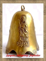 Guanyin Bodhisattva town residence Nafu Ping An auspicious gossip bronze bell Bronze Bell Balcony Windows Gate Car Feng Shui Pendant