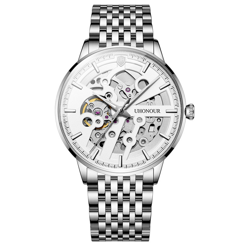 瑞士宇赫男士防水机械表男全薄机芯 宝梭易思捷国产腕表