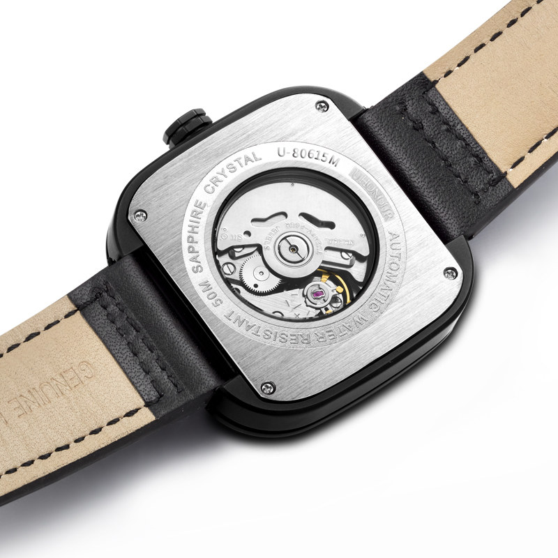 瑞士宇赫男士防水机械表全自动机芯 宝梭易思捷国产腕表