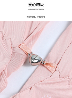 夏季冰丝防晒露指翻盖手套女