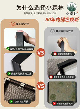 照片打印相框定制铝合金画框空框装裱画框画框定制金属画框空框