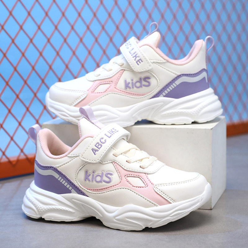 ABC女童鞋秋冬皮面防水鞋小学生加绒保暖棉鞋儿童软底跑步运动鞋,淘宝优惠券,粉丝福利购,淘宝优惠卷