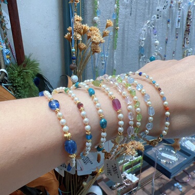 天然珍珠多宝手链原创小众轻奢