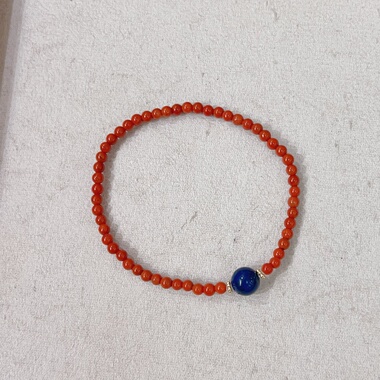 新中式南红小米珠本命年手串