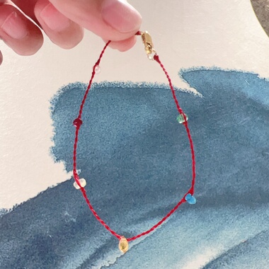 原创小众轻奢ins风法式极细手链