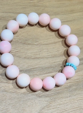 天然女王贝绿松石手串10mm