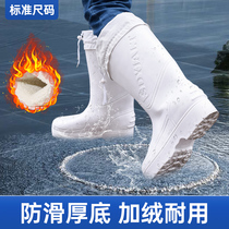 Foam Water Shoes Rain Shoes Men Cotton Boots Waterproof Non-slip Mens Water Boots Womens Rubber Shoes Special Gush Thick Winters Winter