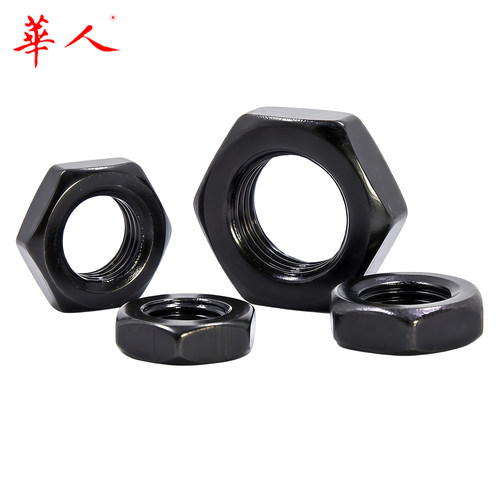 8级六角薄螺母GB6172 6173细牙扁螺帽高强度M8-10-12-14-16-20-24 - 图3