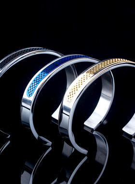 男士手镯不锈钢手工绳龙爪鹰抓天然虎眼石配件情侣礼物小众饰品