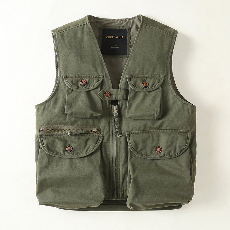 秋冬迷彩马甲男士户外登山露营多口袋战术背心钓鱼潮工装马夹上衣,淘宝优惠券,粉丝福利购,淘宝优惠卷