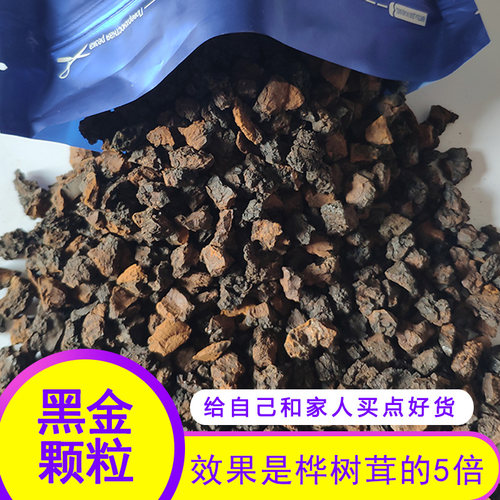 野生桦树茸白桦茸俄罗斯进口食品官方旗舰店黑金颗粒国家馆一斤 - 图1