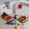 Big Ear Elephant Girls Contrast Color Striped Socks 2026 Four Seasons New Baoer Versatile Moisture-Absorbing Breathable Socks Mid-Tube Socks