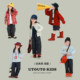 Utouto ພາກຮຽນ spring ສາມສີ sweatpants detachable