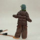 Utouto ລະດູຫນາວທີ່ມີສອງສີ, jeans fleece spliced
