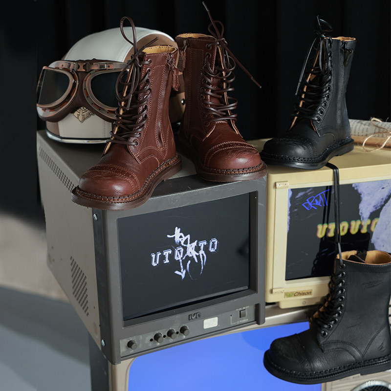 大耳象女童中筒皮靴秋季新款宝儿复古防滑百搭马丁鞋子,淘宝优惠券,粉丝福利购,淘宝优惠卷