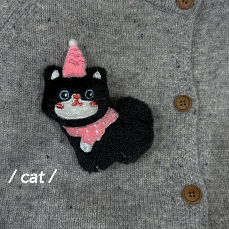 秋冬季可爱搞怪卡通小猫毛绒玩偶胸针装饰品服饰围巾袜子diy配饰,淘宝优惠券,粉丝福利购,淘宝优惠卷
