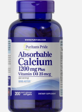 Puritan's Pride Absorbable Calcium 1200 mg with Vitamin D