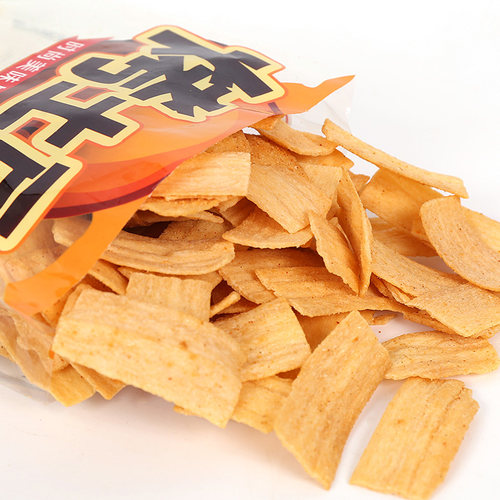 恒旺烤土豆片薯片80g*10袋小吃膨化食品咸香酥脆办公室休闲零食品 - 图0