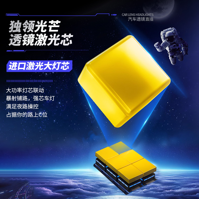 Car Laser H4 Lens LED Headlight Car Light