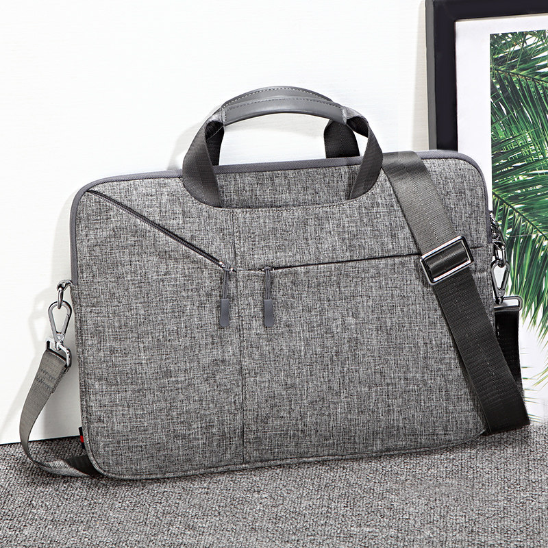 男士帆布简约文件包办公单肩包 卡弗派男士包袋