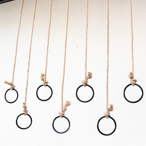 Clothing Store Clothes Hanger Show Shelf Iron Art Men And Women Clothing Display Shelves Rings Hung Clothes Racks Upper Wall Hanger Wall Hanging