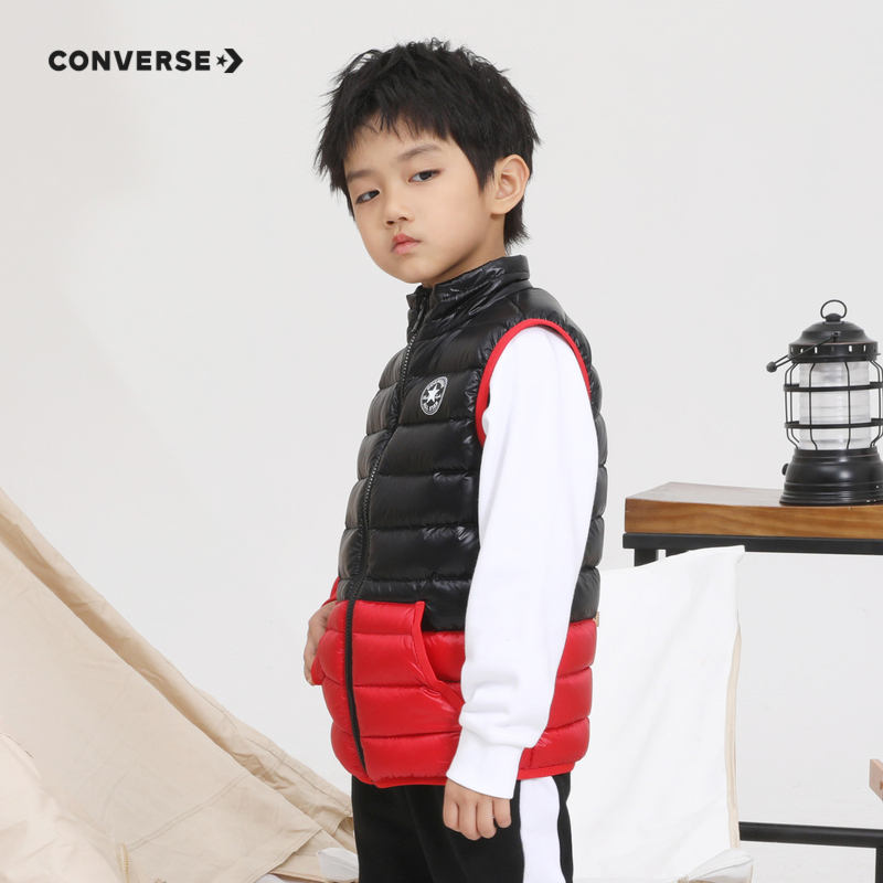 Converse 匡威 轻薄儿童羽绒马甲 双重优惠折后￥148.35包邮 男、女童3色可选 88VIP会员还可95折